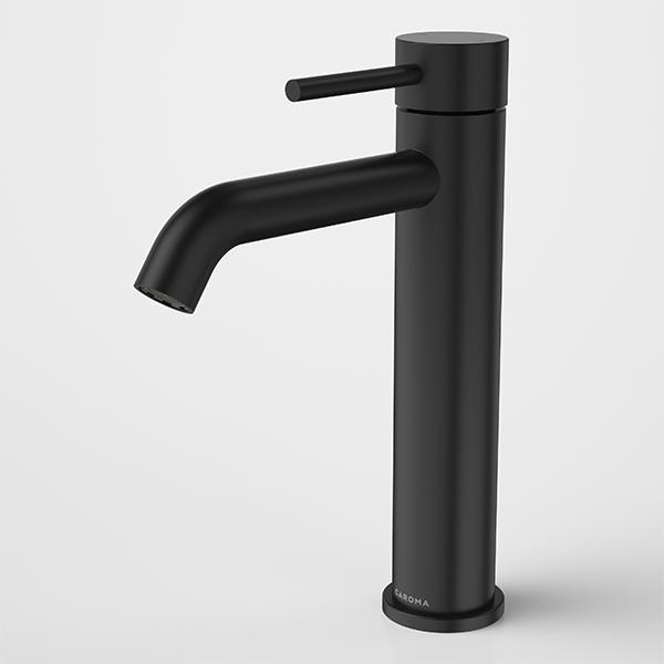 Caroma Liano II Mid Tower Basin Mixer Matte Black