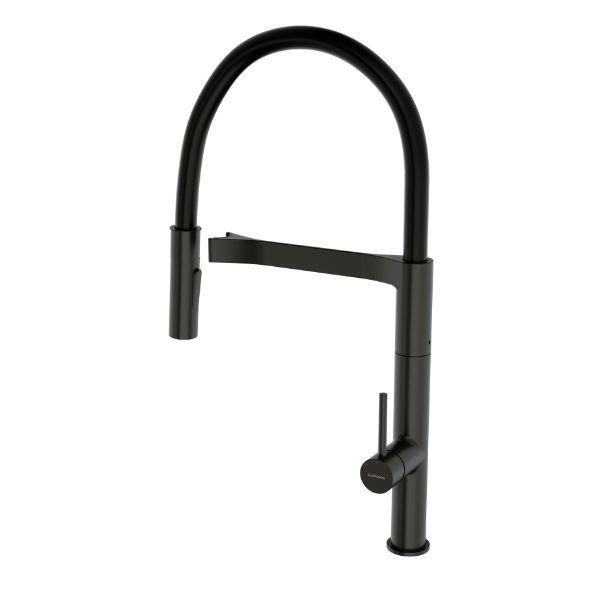 Caroma Liano II Pull Down Sink Mixer - Black Matte