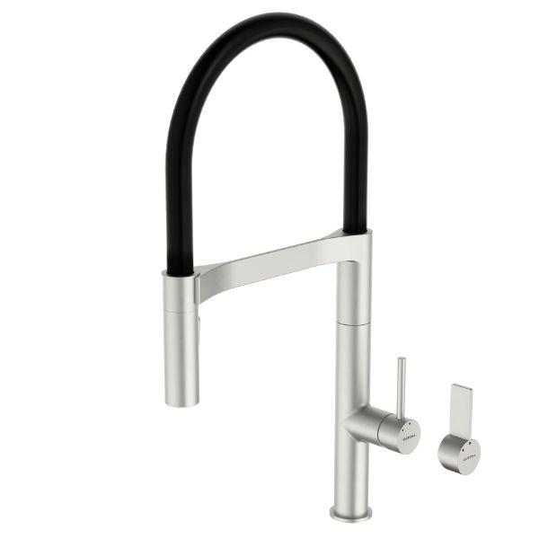 Caroma Liano II Pull Down Sink Mixer - Brushed Nickel