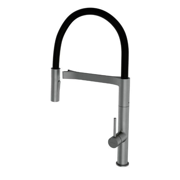 Caroma Liano II Pull Down Sink Mixer - Gun Metal Grey