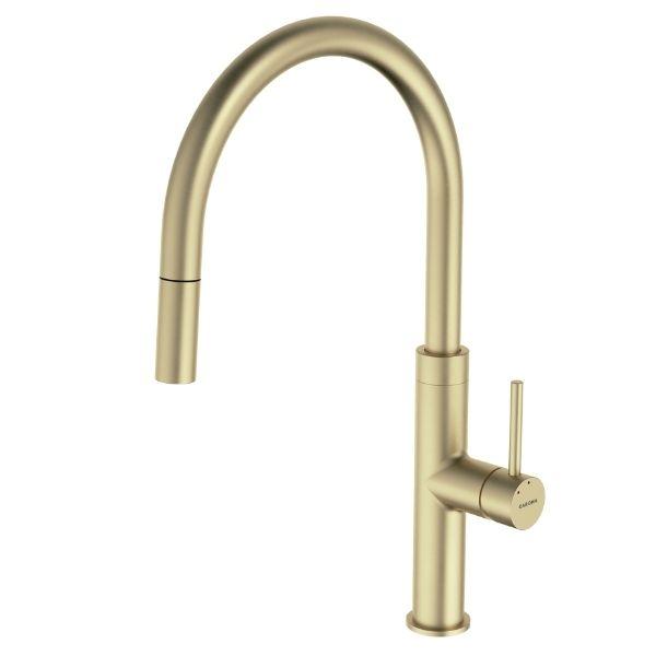 Caroma Liano II Pull Out Sink Mixer - Brushed Brass