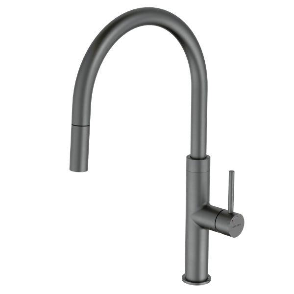 Caroma Liano II Pull Out Sink Mixer - Gun Metal Grey