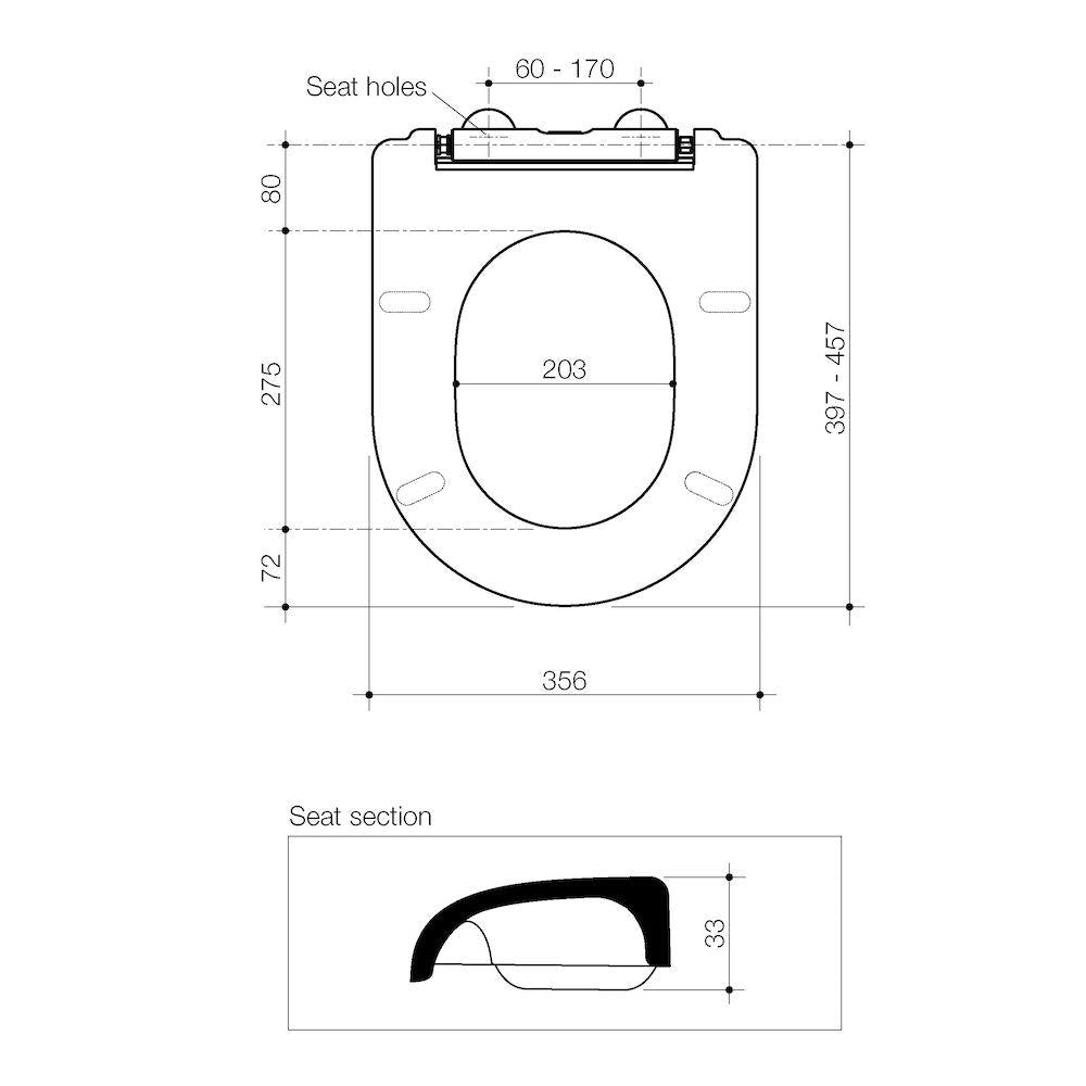 Caroma Liano Soft Close Toilet Seat