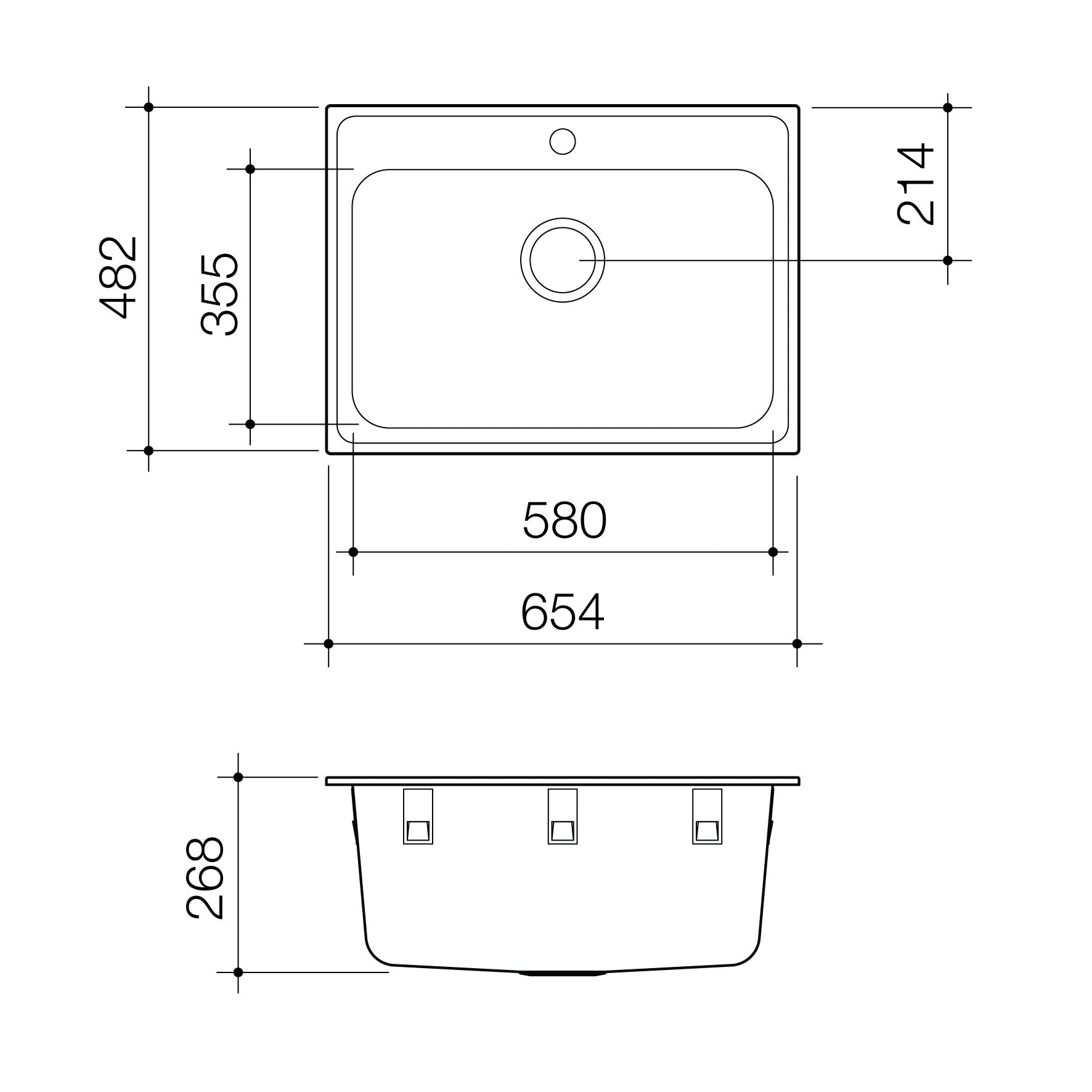 Caroma Luna 45 Litre Laundry Tub