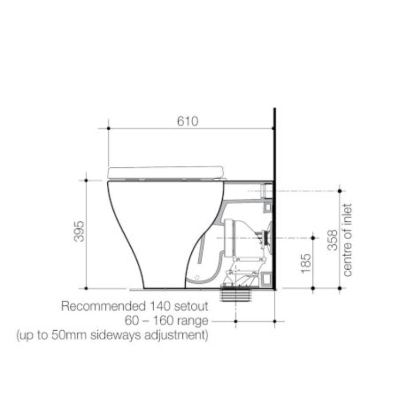 Caroma Luna Cleanflush Toilet Pan