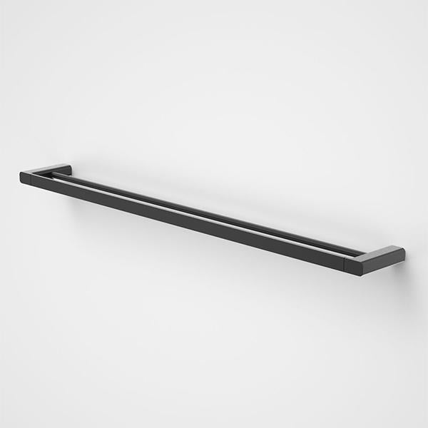 Caroma Luna Double Towel Rail Black 930mm