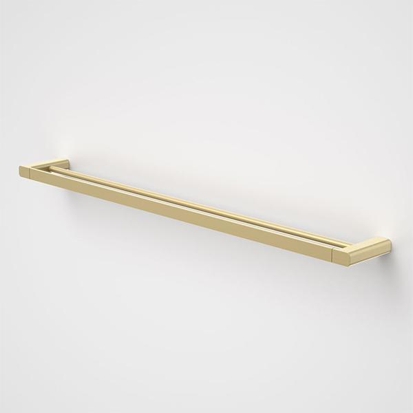 Caroma Luna Double Towel Rail Brushed Brass 930mm