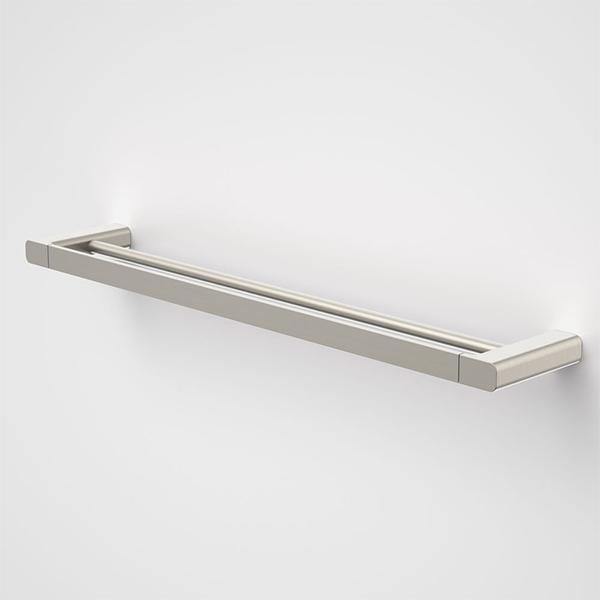 Caroma Luna Double Towel Rail Brushed Nickel 630mm