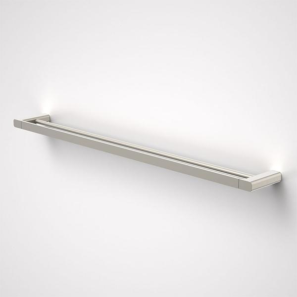 Caroma Luna Double Towel Rail Brushed Nickel 930mm