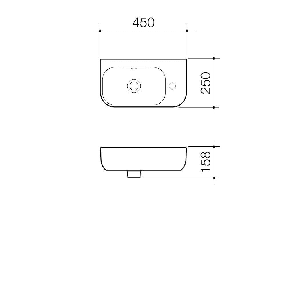 Caroma Luna Hand Wall Basin