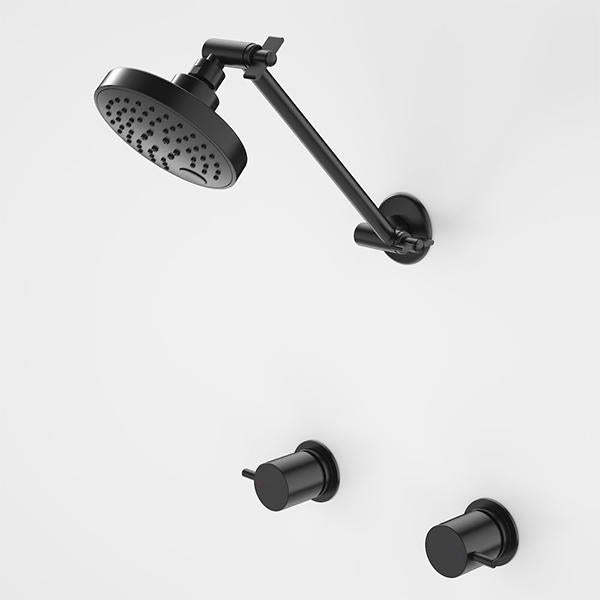 Caroma Luna Lever Shower Tap Set Black