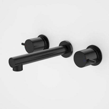 Caroma Luna Lever Wall Tap Set Black Matte