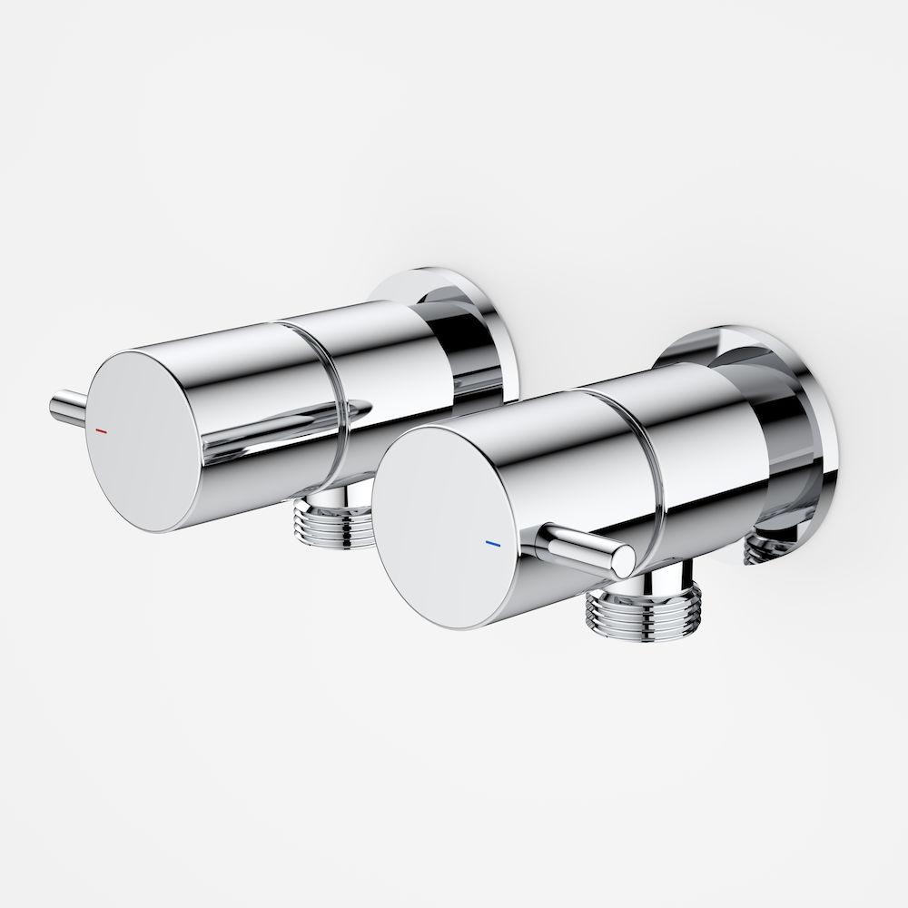 Caroma Luna Lever Washing Machine Tap Set Chrome