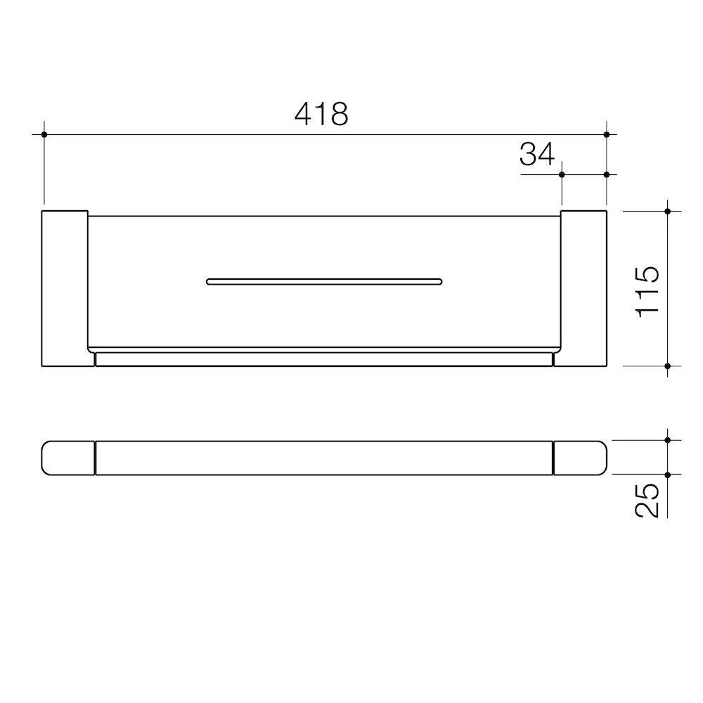 Caroma Luna Metal Shelf Chrome