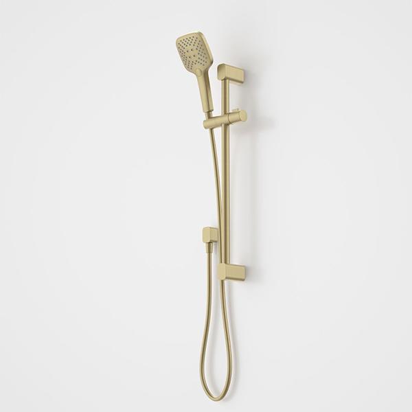 Caroma Luna Multifunctional Rail Shower Brushed Brass