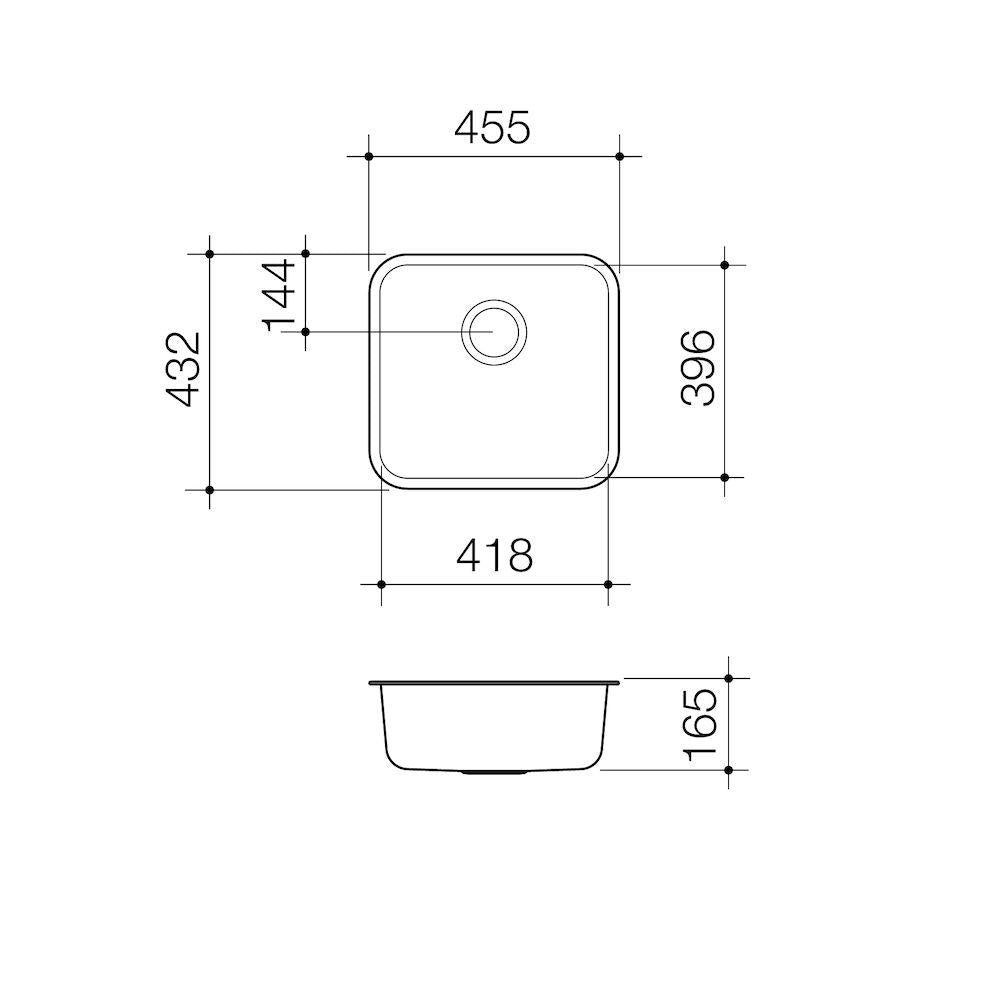 Caroma Luna Single Bowl Sink