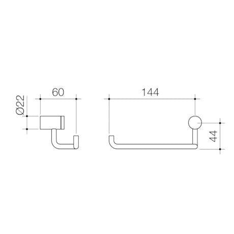 Caroma Titan Stainless Steel Toilet Roll Holder