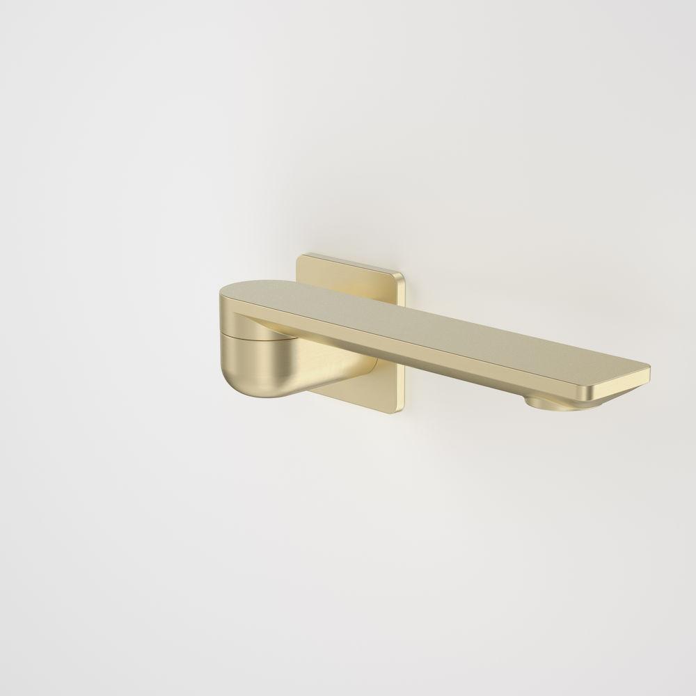 Caroma Urbane II 220mm Bath Swivel Outlet Square Plate - Brushed Brass