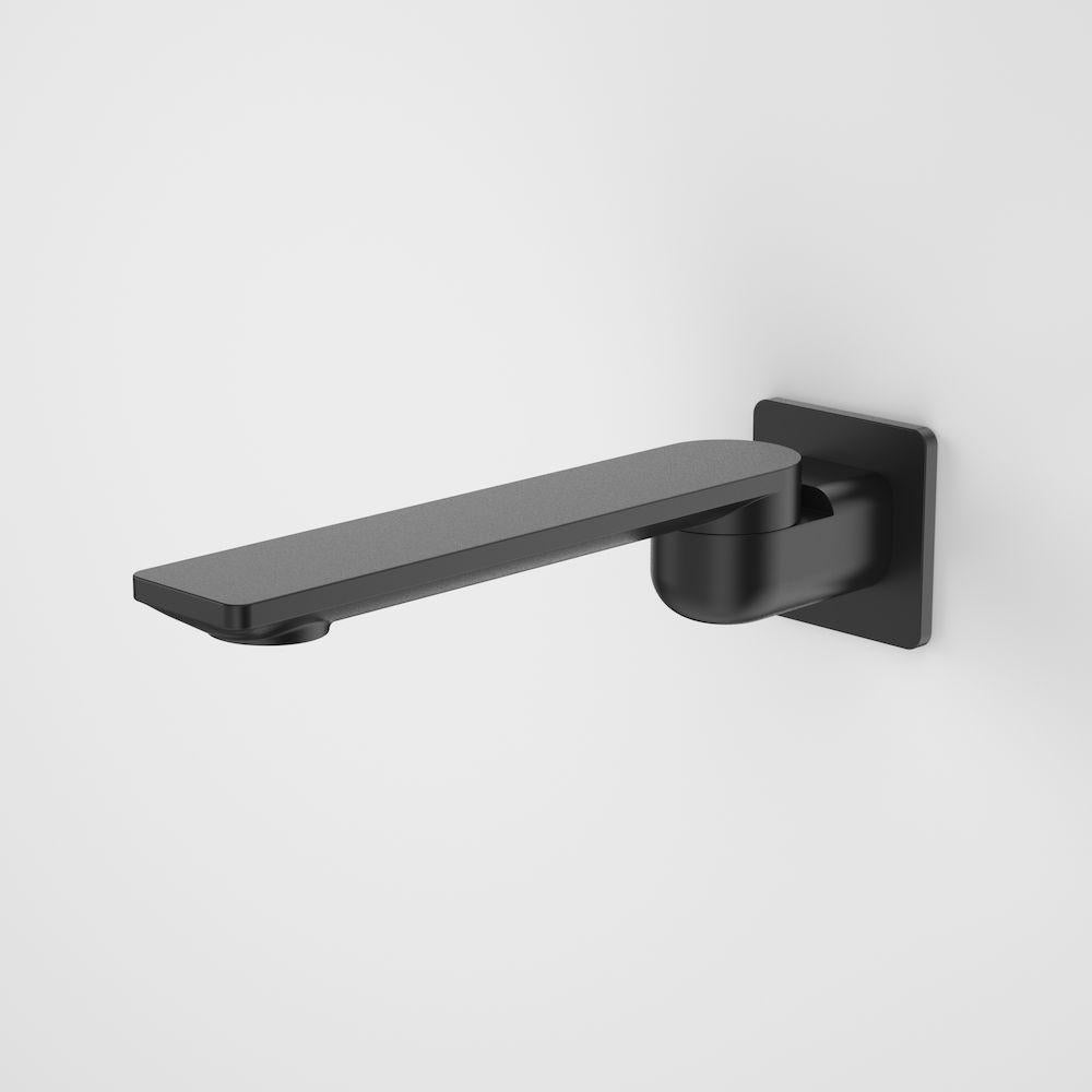 Caroma Urbane II 220mm Bath Swivel Outlet Square Plate - Matte Black