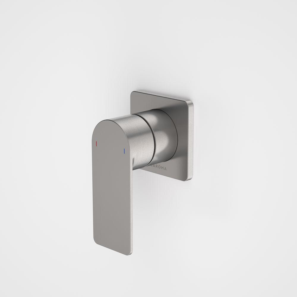 Caroma Urbane II Bath / Shower Mixer Square Plate - Gun Metal