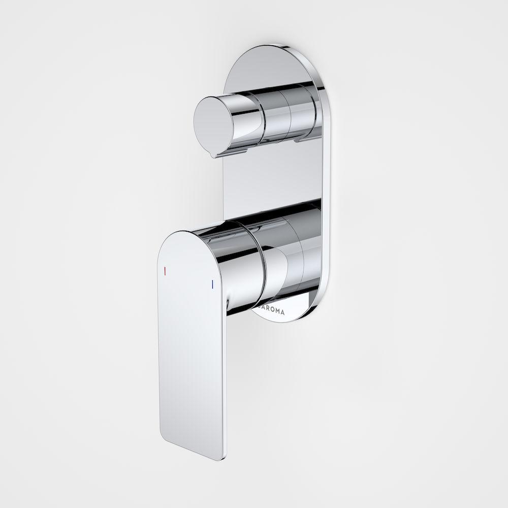 Caroma Urbane II Bath / Shower Mixer With Diverter Round Plate - Chrome