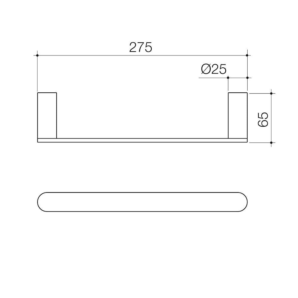 Caroma Urbane II Hand Towel Rail - Brushed Nickel