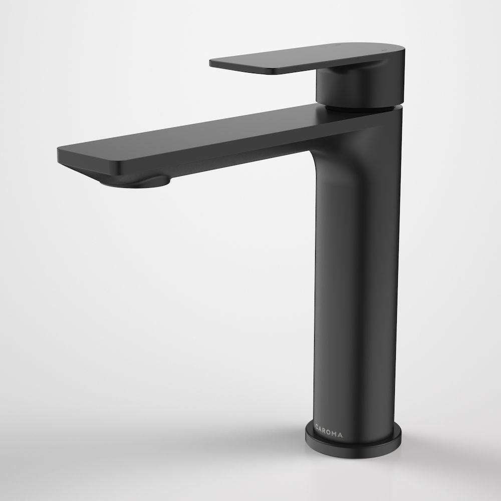 Caroma Urbane II Mid Tower Basin Mixer - Matte Black