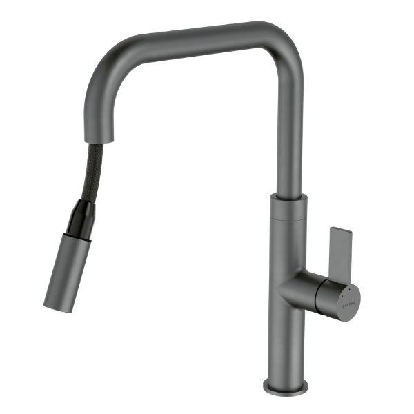 Caroma Urbane II Pull Out Sink Mixer - Gun Metal Grey