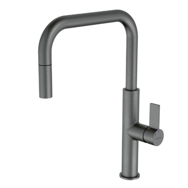 Caroma Urbane II Pull Out Sink Mixer - Gun Metal Grey