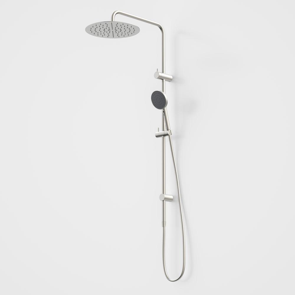 Caroma Urbane II Rail Shower with 300mm Overhead - Brushed Nickel