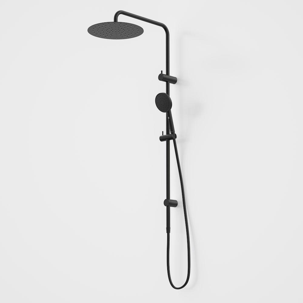 Caroma Urbane II Rail Shower with 300mm Overhead - Matte Black