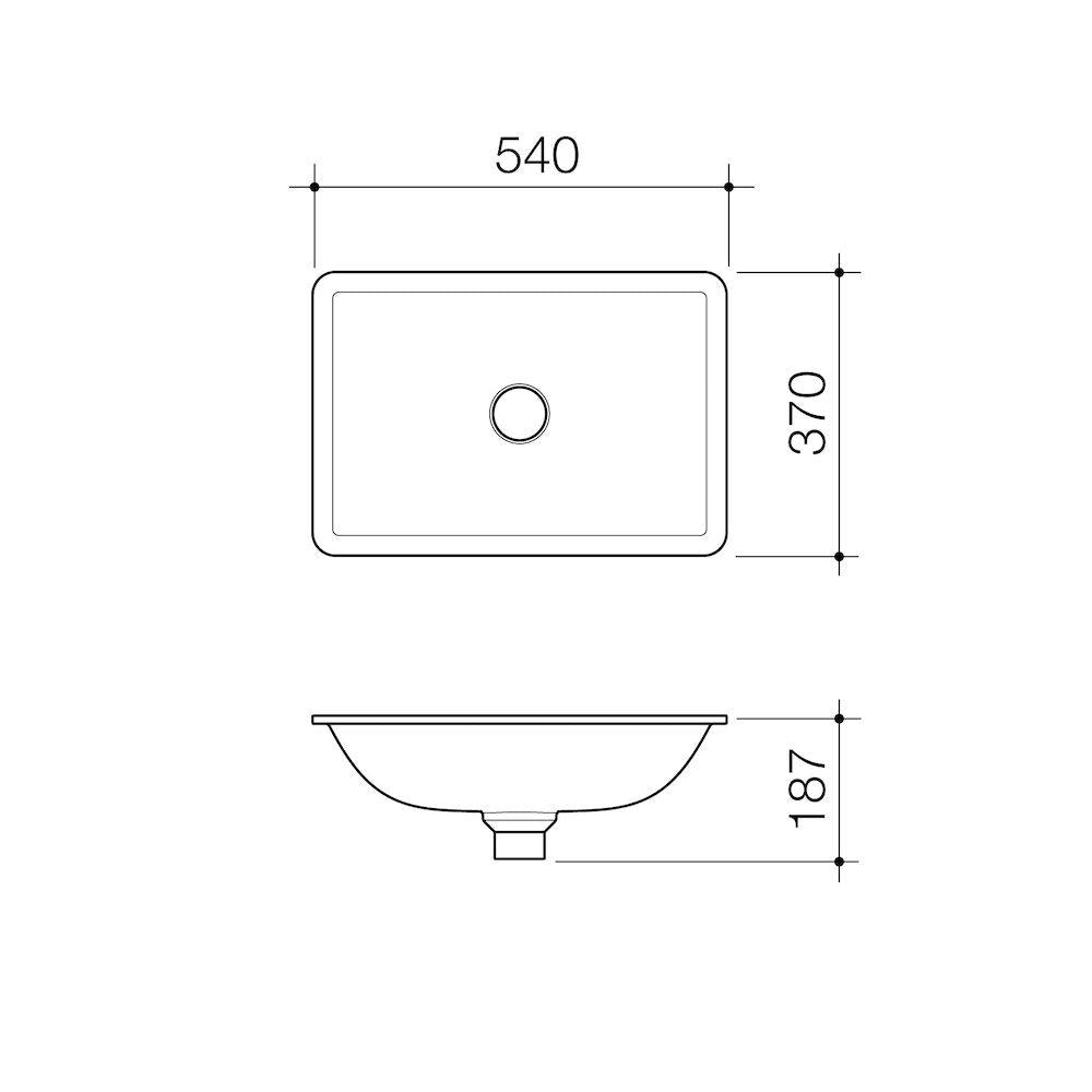 Caroma Urbane II Under Counter Basin