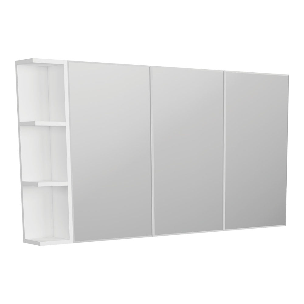 Fienza 1200 Bevel Edge Mirror Cabinet - 1 Side Shelf