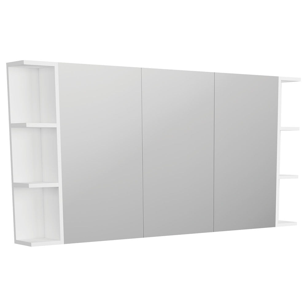 Fienza 1200 Pencil Edge Mirror Cabinet - 2 Side Shelves