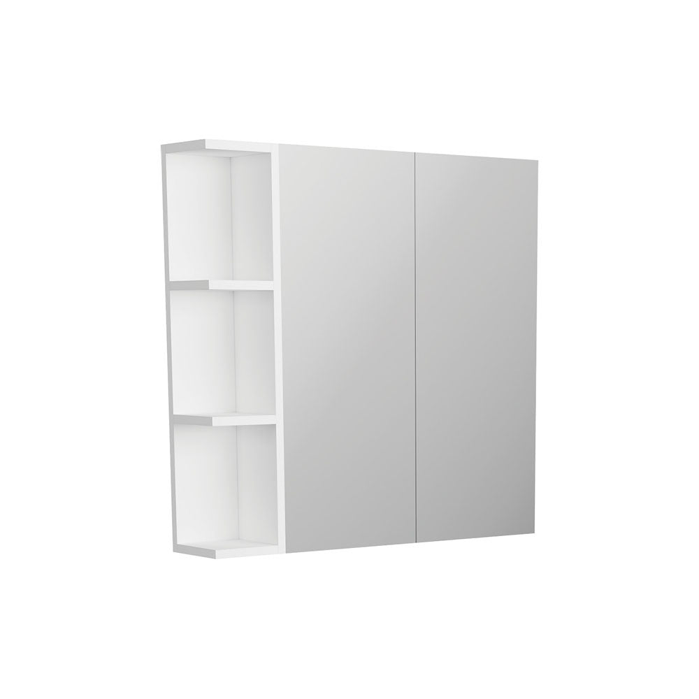 Fienza 600 Pencil Edge Mirror Cabinet - 1 Side Shelf