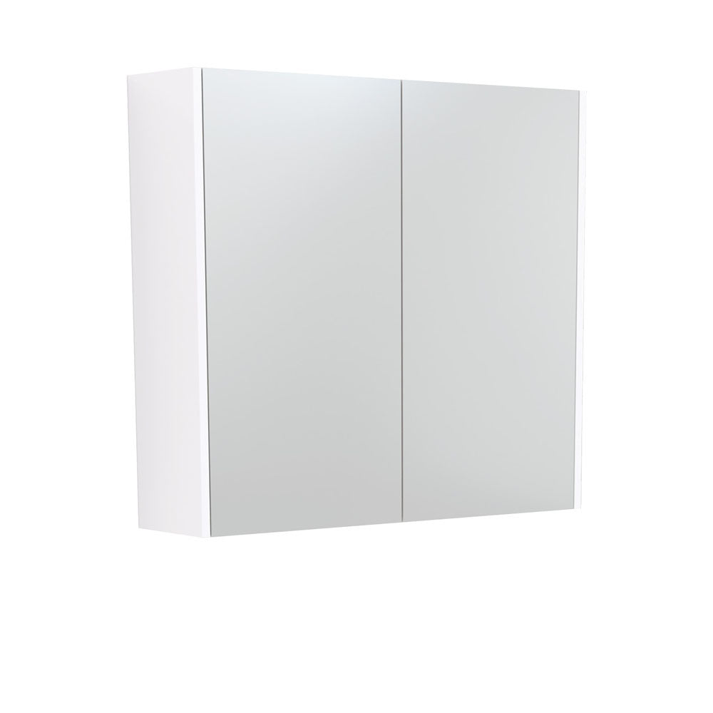 Fienza 750 Mirror Cabinet with Gloss White Side Panels