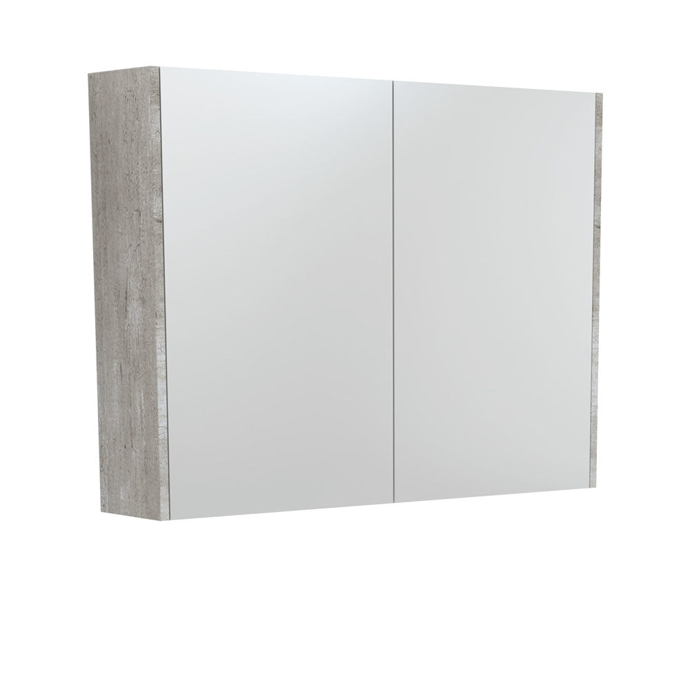 Fienza 900 Mirror Cabinet with Industrial Side Panels