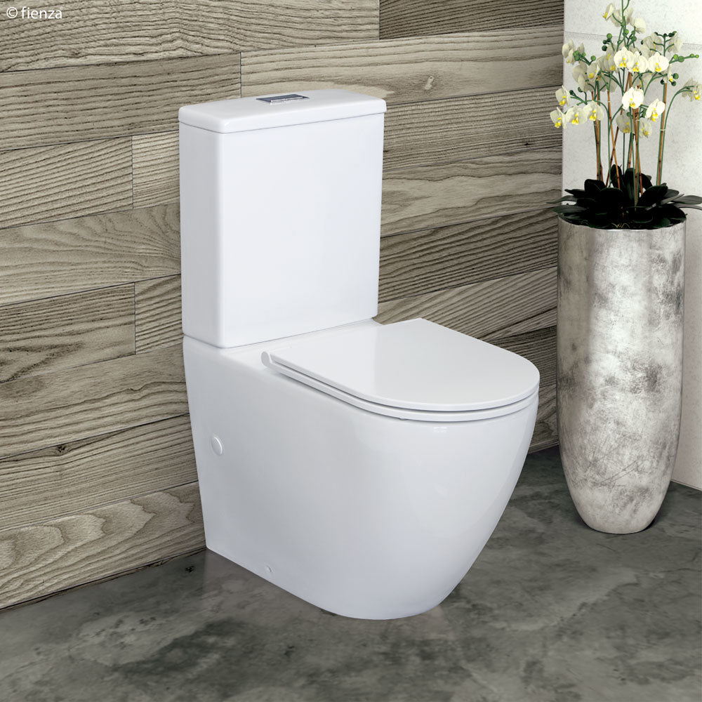 Fienza Alix Back-to-Wall Toilet Suite - Slim Seat