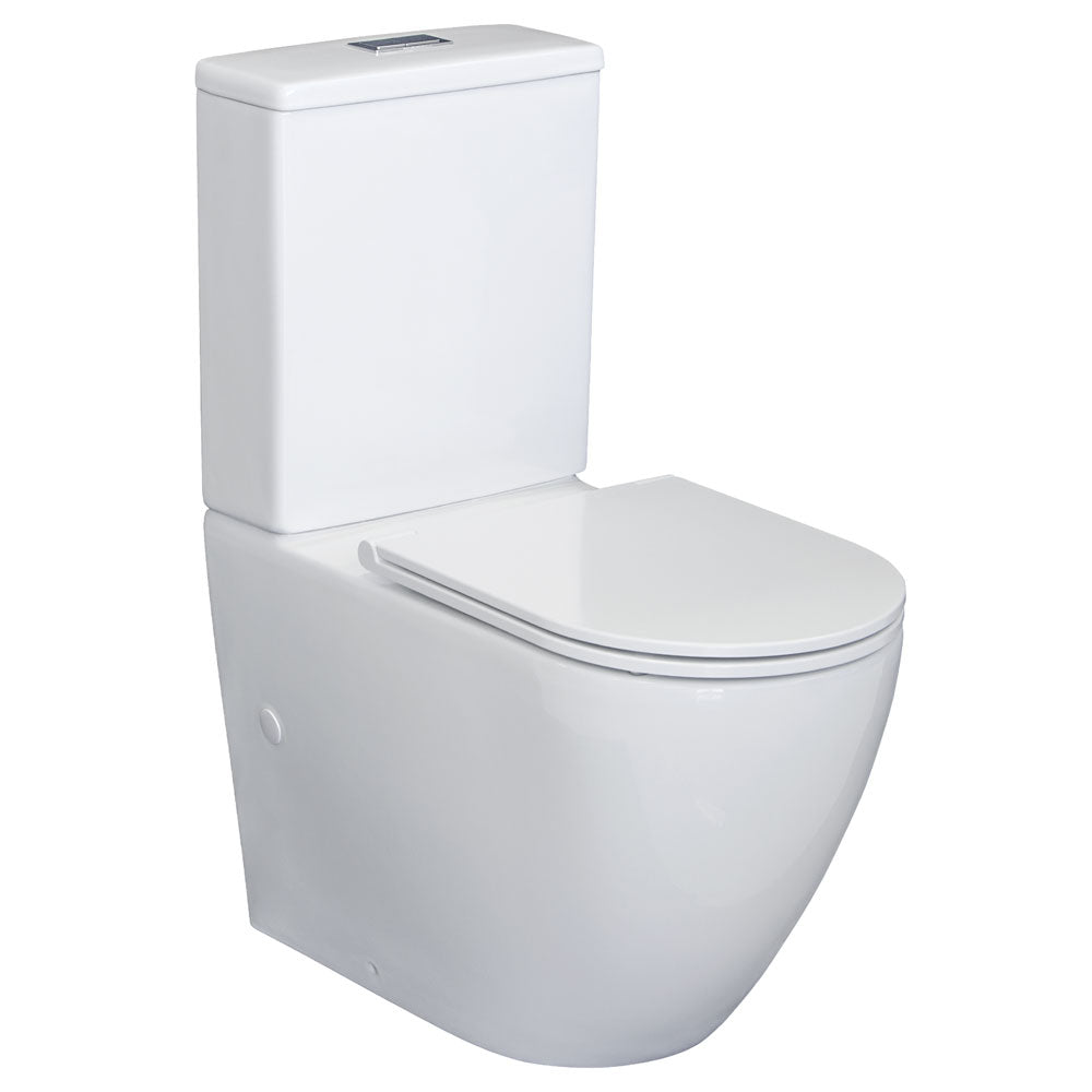 Fienza Alix Back-to-Wall Toilet Suite - Slim Seat