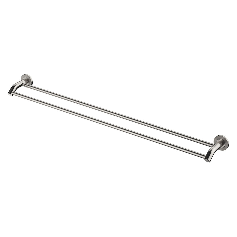 Fienza Axle 900mm Double Towel Rail - Brushed Nickel