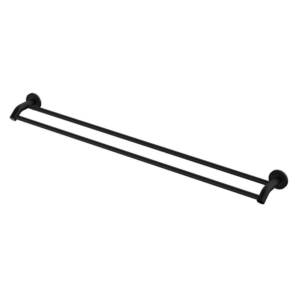 Fienza Axle 900mm Double Towel Rail - Matte Black