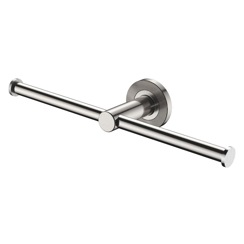 Fienza Axle Double Roll Holder - Brushed Nickel