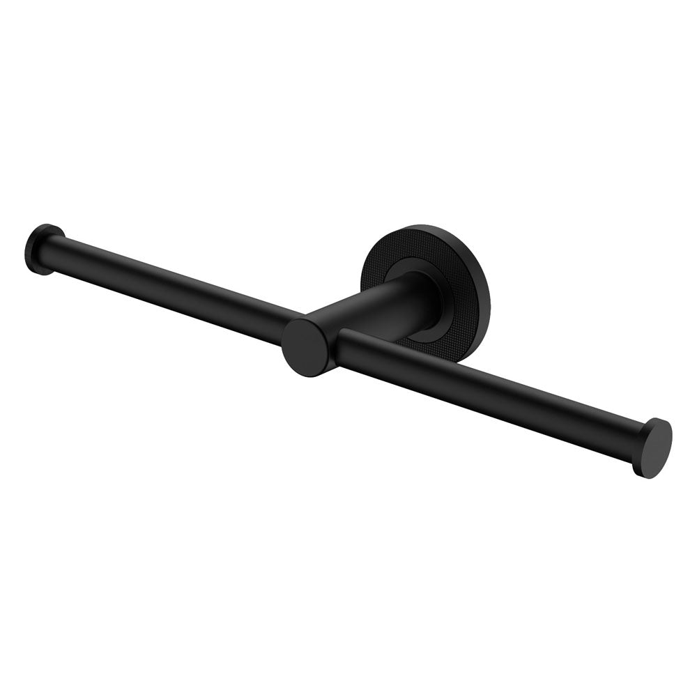 Fienza Axle Double Roll Holder - Matte Black