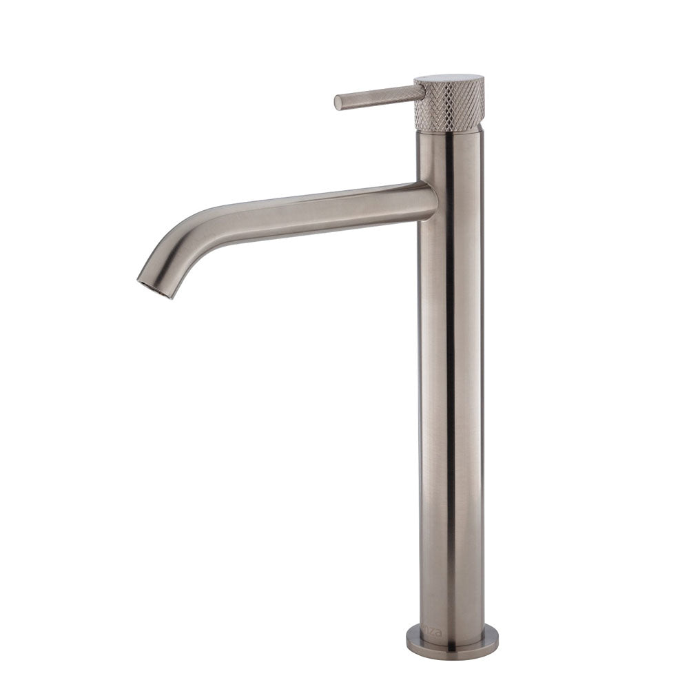 Fienza Axle Tall Basin Mixer - Brushed Nickel