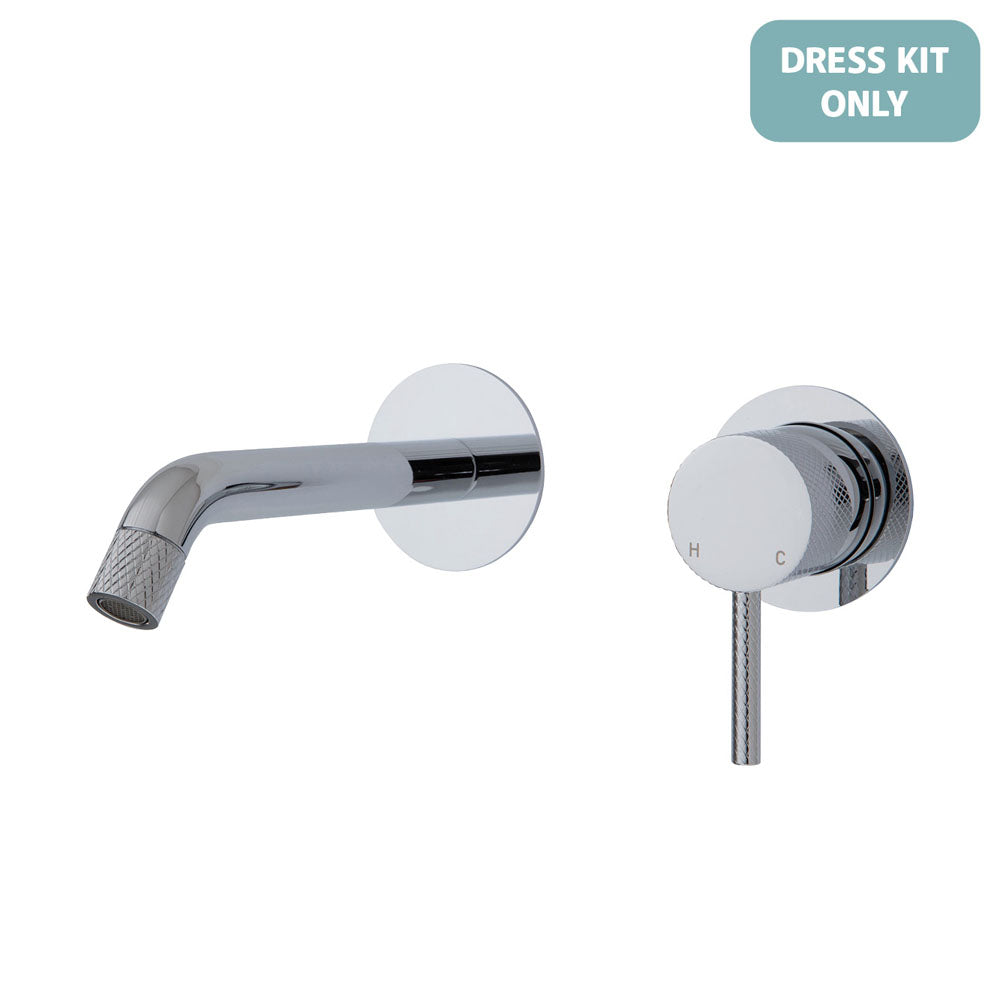 Fienza Axle Wall Basin/Bath Mixer Dress Kit - Small Round Plates - 160mm Outlet