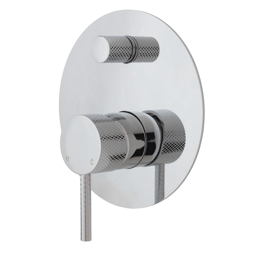 Fienza Axle Wall Diverter Mixer - Chrome - Large Round Plate