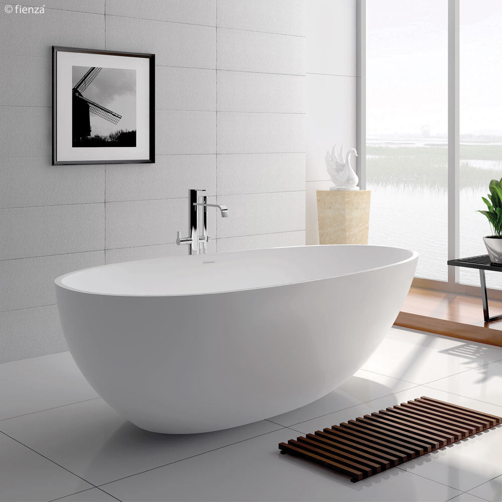 Fienza Bahama 1500 Matte White Stone Bath