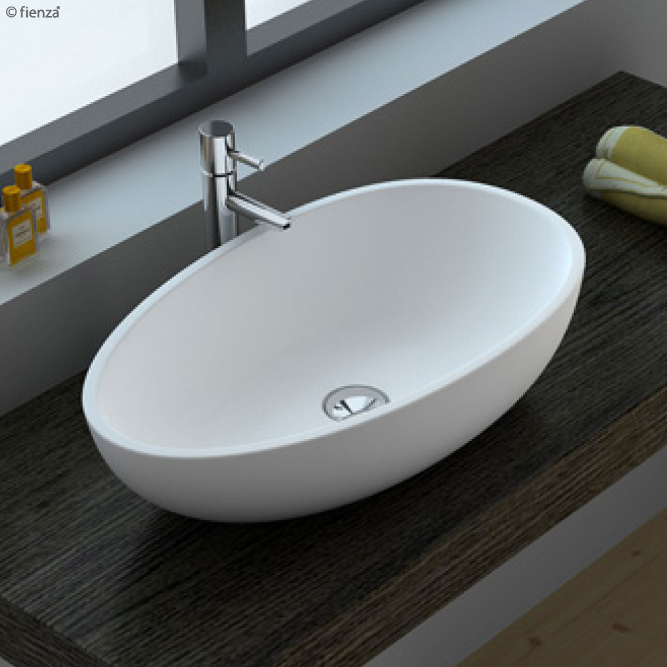 Fienza Bahama Mkii Cast Stone Above Counter Basin