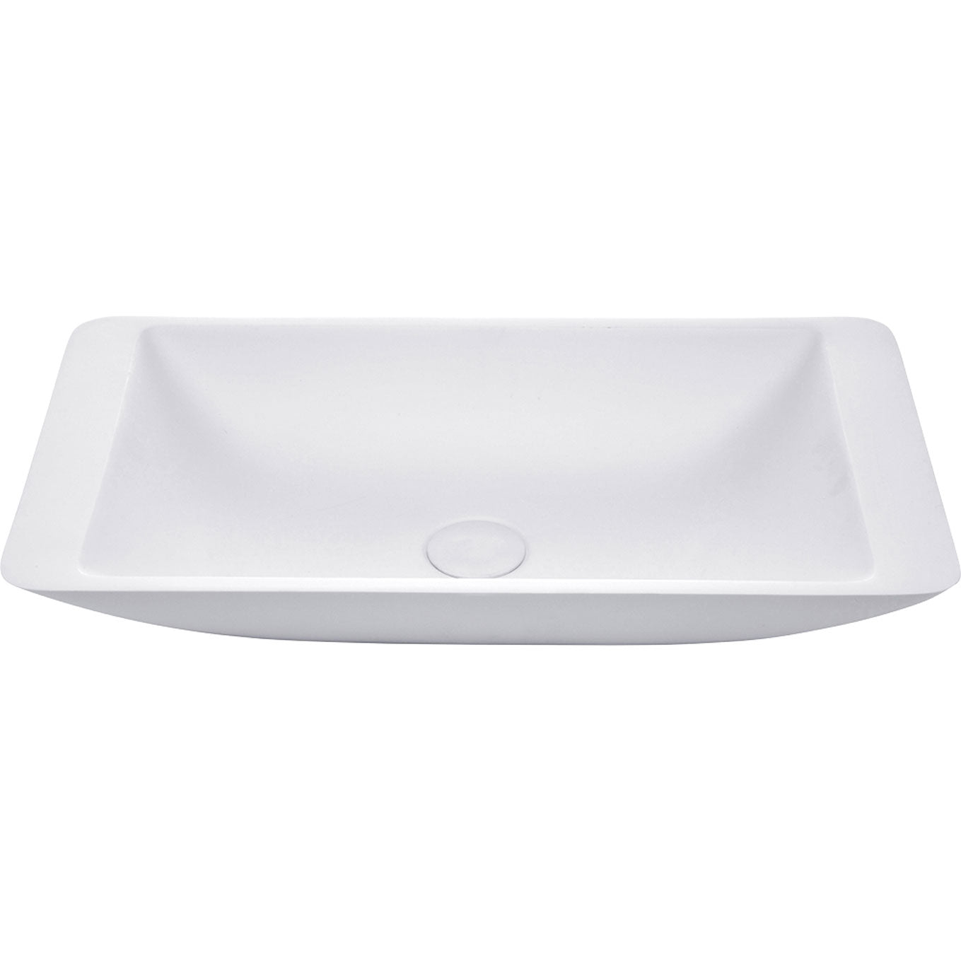 Fienza Classique 600 Matte White Cast Stone Above Counter Basin