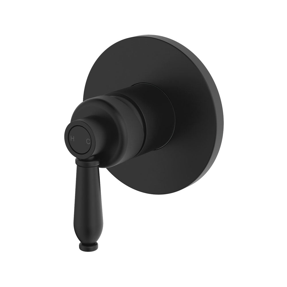 Fienza Eleanor Wall Mixer - Matte Black / Matte Black